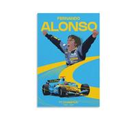 Fernando Alonso Formula One F1 Driver Poster (8) Wall Art Poster Prints Home Decor Picture Canvas Painting Posters 08x12inch(20x30cm)