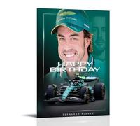 Fernando Alonso Racing Driver Group Photos Poster Decorative Painting Canvas Wall Art Living Room Poster Bedroom Painting 12 x 18 Inch (30 x 45 cm)