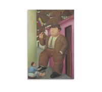 Fernando Botero Fat Man Painting Posters (2) Wall Art Bedroom Prints Home Decor Hanging Picture Canvas Painting 20x30inch(50x75cm)