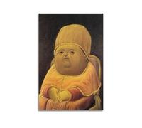Fernando Botero Fine Artwork Poster Pope Leo X, after Raphael Decorative Painting Canvas Wall Art Living Rooms Bedroom 16x24inch(40x60cm)
