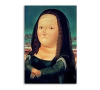 Fernando Botero Mona Lisa Could Have Been Bitter Poster Decorative Painting Canvas Wall Posters And Art Picture Print Modern Family Bedroom Decor Posters 24x36inch(60x90cm)