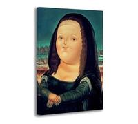 Fernando Botero Mona Lisa Could Have Been Bitter Poster Decorative Painting Canvas Wall Posters And Art Picture Print Modern Family Bedroom Decor Posters 08x12inch(20x30cm)