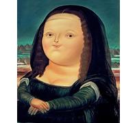 Fernando Botero Poster Mona Lisa Canvas Painting Abstract Wall Art Fernando Botero Prints For Living Room Home Decor Pictures 50x70cm No Frame