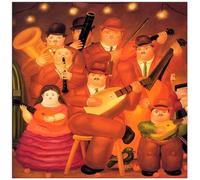 Fernando Botero Posters Musicians Abstract Wall Art Fernando Botero Prints Fernando Botero Canvas Painting For Home Decor Picture 50x50cm No Frame