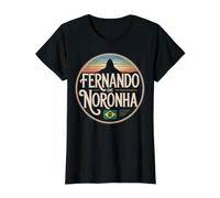 Fernando De Noronha Brasil City Travel Value Graphic T-Shirt, Women, Black, S