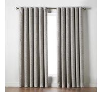 Ferndown Blackout Curtains Thermal Efficient Ring Top Header Alan Symonds Cream 229cm width x 229cm drop