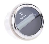 FerneeButy Digital Hour Meter Gauge 52mm 2inch - 99,999.9 Hours Timer Time Record for Boats Cars Trucks Tractors - Waterproof IP67 Black