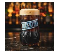 Ferneteros x el mundo Glass Cup for Fernet with Bottle Shape Cut in Decorative Box - Argentina Edition - Capacity 700cc - Includes Coasters and Stickers (Argentina Edition)
