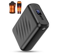 FERNIDA 20000 mAh Small Power Bank, Quick Charge Function Battery with DC, USB and Type-C Connections for Heated Clothes, Portable External Battery Bank for Heated Vest, Trousers and Mobile Smart