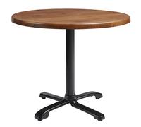 fernie 60cm wooden flip top round bistro table in natural