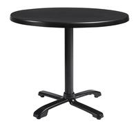 fernie 80cm wooden flip top round bistro table in black