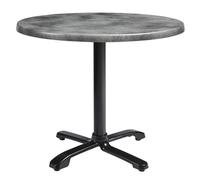 fernie 80cm wooden flip top round bistro table in cement