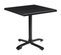 fernie 80cm wooden flip top square bistro table in black