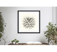 Fernlight Gallery Echoes of Dahlia - Canvas Print 12 x 12 inch