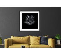 Fernlight Gallery Tiger Eyes - Framed Print 16 x 16 inch