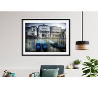 Fernlight Gallery Venice in Blue - Framed Print 30 x 20 inch