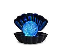 FERNLONDON Sea Shell LED Colour Changing Mood Lamp - Black