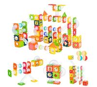 FERNVALE 234PCS Marble Run Track Building Blocks Set for Kids, STEM Marble Race Construction Toy with Colourful Marbles, Educational Building Game for Boys & Girls Age 3-12, Creative Marble Maze Gift