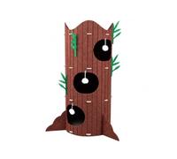 FERNVALE Cat Tree 95cm Multi-Level Cat Tower Tree Stump Design with Observation Deck, Plush Cat Condo, Scratching Posts and Hanging Toys Indoor Cat Furniture for Kittens and Cats