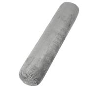 FERNVALE Memory Foam Body Pillow for Adults, Round Long Bolster Pillow for Neck, Back & Full Body Support, Ergonomic Sleeping Pillow for Pressure Relief, Soft Velvet Cover (Grey, 120 * 20cm)