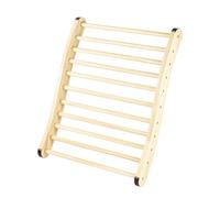 FERNVALE Sauna Backrest Wooden S-Shaped Ergonomic Back Support for Heat Protection Non-Slip Silicone Ends Natural Pine Wood for Home Barrel Infrared Sauna Fitness Clubs Relaxation & Recovery
