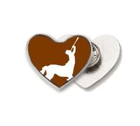 Ferocious Ability Gods Animals Abroad Heart Metal Pin Brooch Clip Love