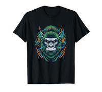 Ferocious Angry Gorilla Head Jungle Warrior T-Shirt