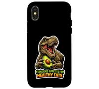 Ferocious Appetite For Healthy Fats T-Rex Case for iPhone X/XS