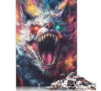 Ferocious Beast Puzzles Jigsaw Puzzle 1000 Pieces for Adults Creative Jigsaw Puzzles Difficult Puzzle Challenging Game Gift Toys Teens Family Puzzles 38x26cm/1000pcs