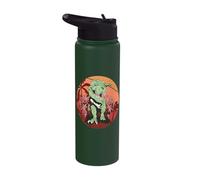 Ferocious Dinosaur Prehistoric Predator Jungle Dinosaur Dino Stainless Steel Insulated Water Bottle