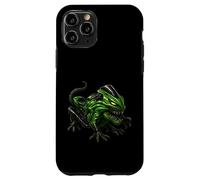 Ferocious Green Motorcycle Lizard Creature Art Case for iPhone 11 Pro