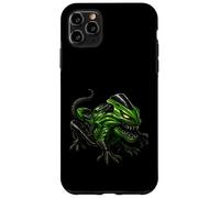Ferocious Green Motorcycle Lizard Creature Art Case for iPhone 11 Pro Max