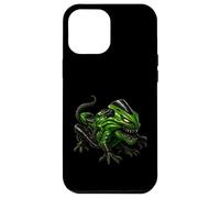 Ferocious Green Motorcycle Lizard Creature Art Case for iPhone 12 Pro Max