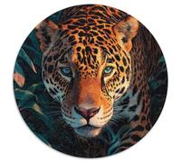 Ferocious Jaguar in The Jungle Jigsaw Puzzles. 1000pcs (67.5x67.5cm) Whimsical Challenge Toy for Educational Games Gifts