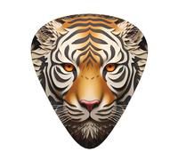 ferocious-looking tiger head Patterned Guitar Picks - 12-Piece Set with 3 Different Thicknesses, Suitable for Electric and Acoustic Guitars