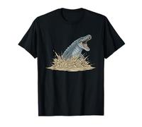 Ferocious Mosasaurus Dinosaur Ocean Attack Scene T-Shirt