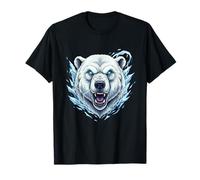 Ferocious Polar Bear Head Arctic Ice Power T-Shirt