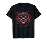 Ferocious Tasmanian Devil Angry Wild Animal Head T-Shirt