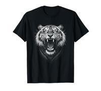 Ferocious Tiger Roar and Wild Spirit T-Shirt