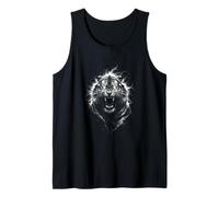 Ferocious White Tiger Electric Spirit Roar Tank Top