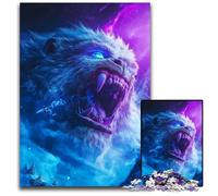 Ferocious Yeti RoarPuzzles for 1000 Piece Wooden Jigsaw Puzzles for Adults Home Decor Brain Teaser Game for TeenagersFamily Interaction 1000 PCS(75x50cm)