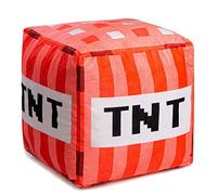 Ferocity 3D Velvet Deco Pillow for Kids Children Cushion Cover with Filling in the Shape of a Cube; for the Children's room 40 cm tall; Decoration for Children Motif Dynamite TNT [091]