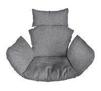 Ferocity Hanging Basket Chair Cushions, Hanging Outdoor Cocoon Egg Hammock Chair Pads with Head Pillow, Removable Cover, for Patio Garden, Flax [114]