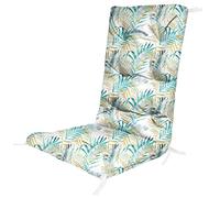 Ferocity High Back Cushions for Chairs 130 x 50 x 5 cm Garden Chair Seat Pad Outdoor Pallet Bench Cushion Upholstery Pillow Mattress Color White [146]