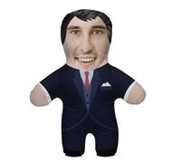 Ferocity Personalized Funny Photo Gift Pillow Cushion with Filling; Colorful Body with your own Face Picture Printed; 45 cm High; Birthday Present Valentine's Day; Motif Businessman [091]