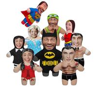 Ferocity Personalized Funny Photo Gift Pillow Cushion with Filling; Colorful Body with your own Face Picture Printed; Your Size High; Birthday Present Childrenr's Day [091]