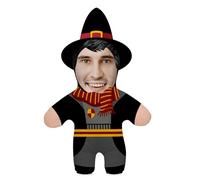 Ferocity Personalized Funny Photo Gift Pillow Cushion with Filling; Colorful Body with your own Face Picture Printed; 45 cm High; Birthday Present Valentine's Day; Motif Warlock [091]