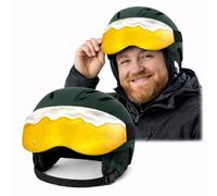 Ferocity Ski Helmet Visor Cover Beer - Universal Fit Ski Google Protector for Adult Helmets accessories for Ski lovers, Unisex Neoprene Elastic Scratch Protection for Integrated Visor [165]