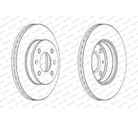 FERODO Brake Disc | DDF1529C | Front | for HYUNDAI:GETZ 01>11 | OE-Matching Quality | Smooth & Quiet Braking