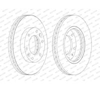 FERODO DDF1612C Brake disc